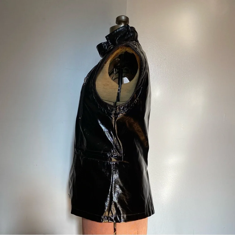 Punk Rave PVC Vest Black Size-S - Picture 4 of 10